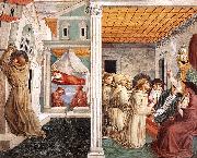GOZZOLI, Benozzo Scenes from the Life of St Francis (Scene 5, north wall) g painting